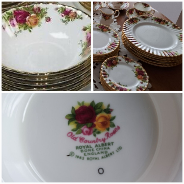 Royal Albert " Old CountryRoses"  set of 8 plus Plus Tea Set, ++ thumbnail
