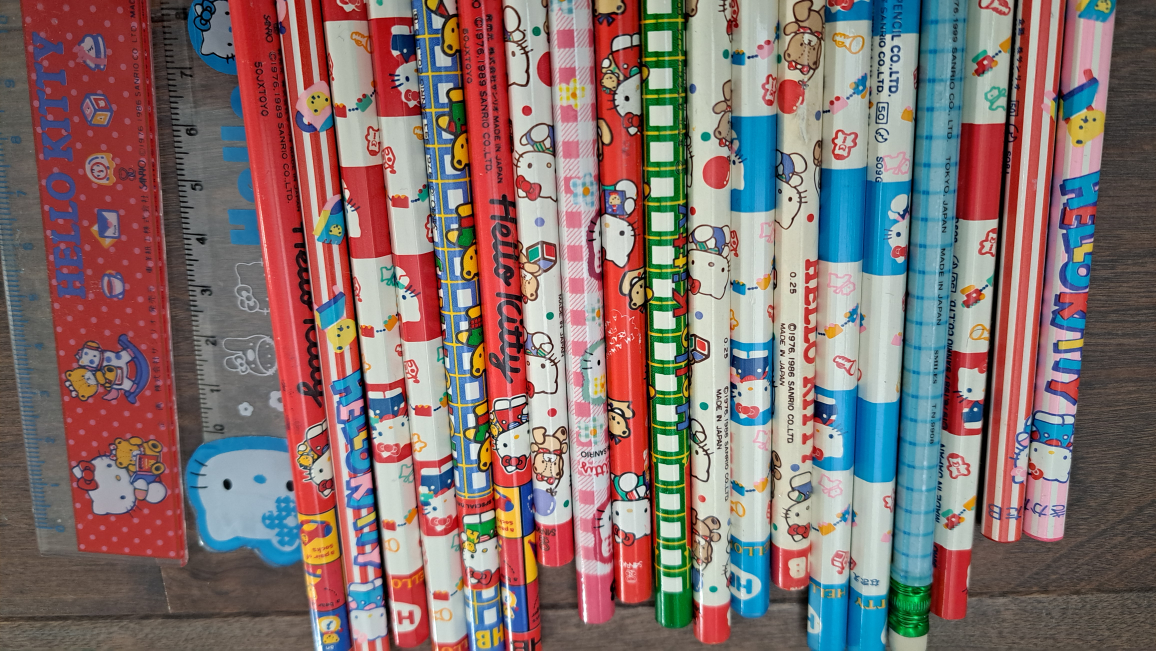 Sanrio Hello Kitty Vintage Pencils and Rulers