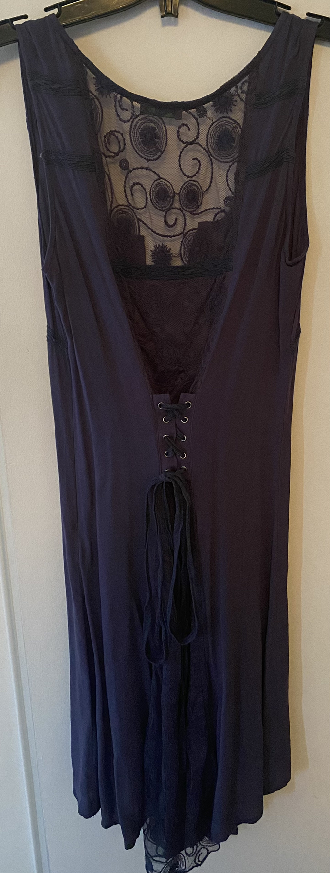 Criss Cross tie dress - Plum - photo 2