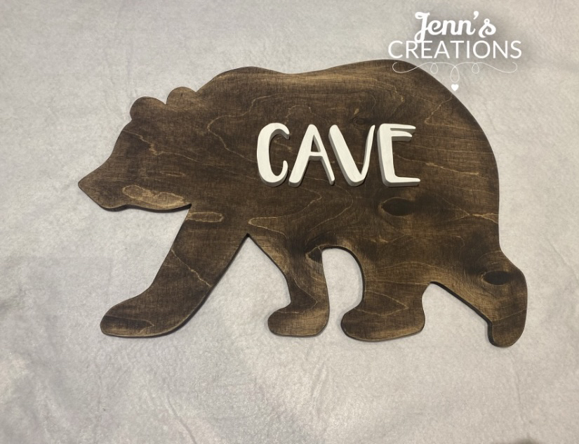 Handmade wooden Bear