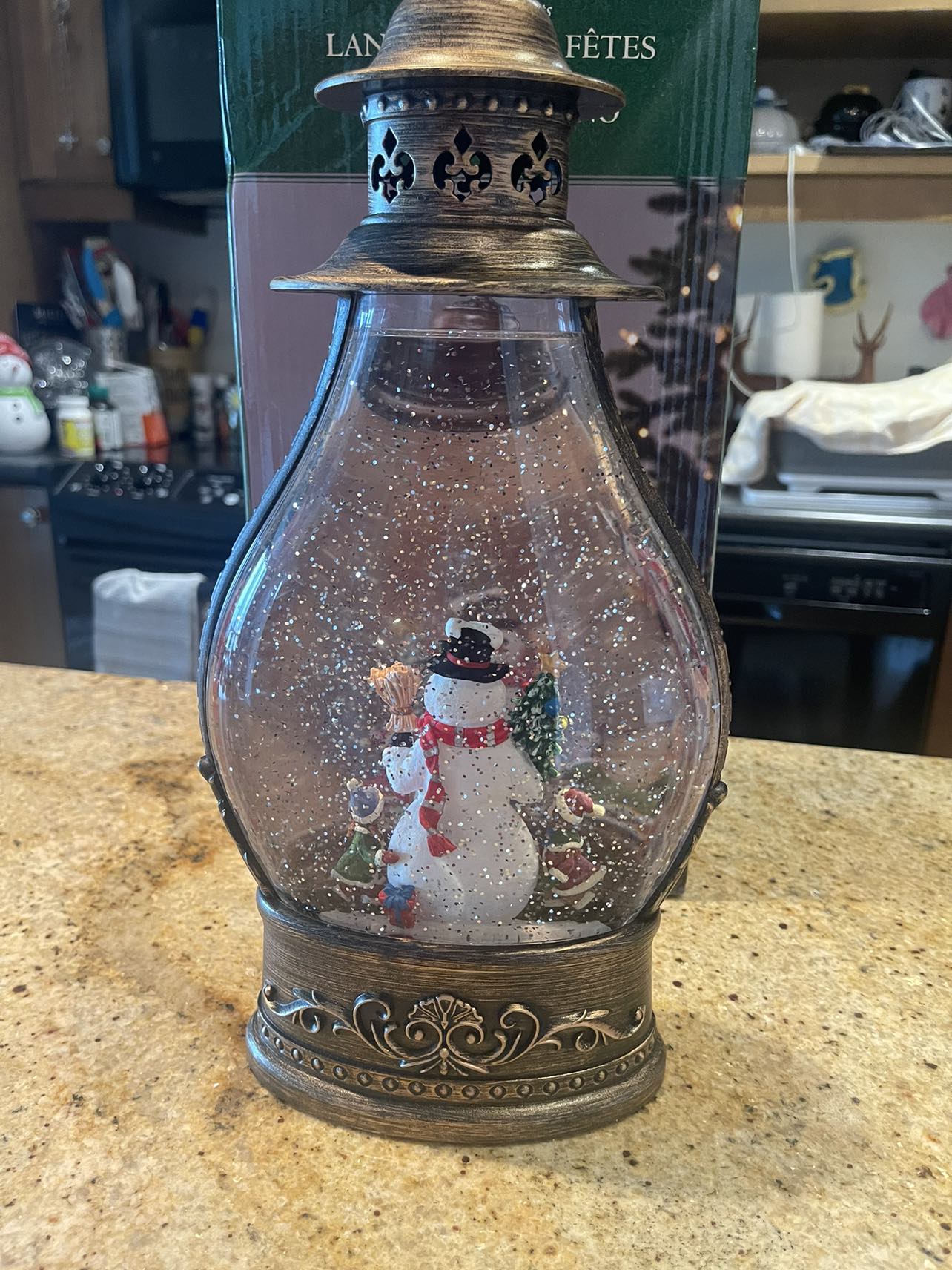 Christmas snowman light up lantern - photo 2