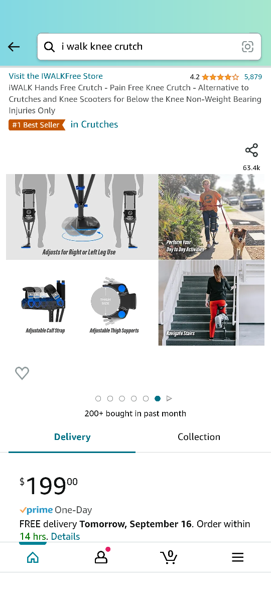 iWalkfree Knee Crutch - photo 3