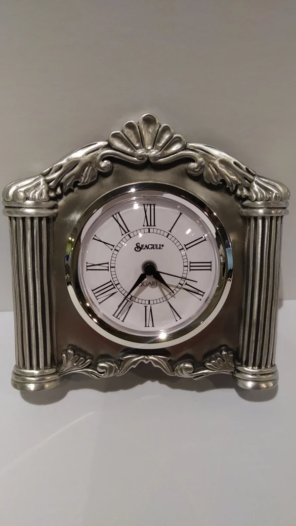 ❄Master Mark Pewter Quartz Seagull Vintage Decor Clock thumbnail