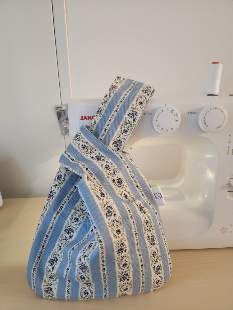 Handmade Japanese cute Knot bag, Doble sided