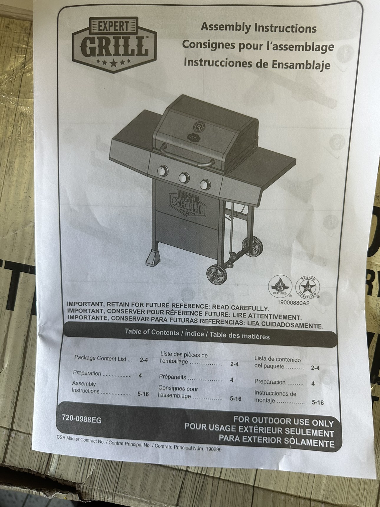 Brandnew 3 Burner Propane Gas Grill - photo 2