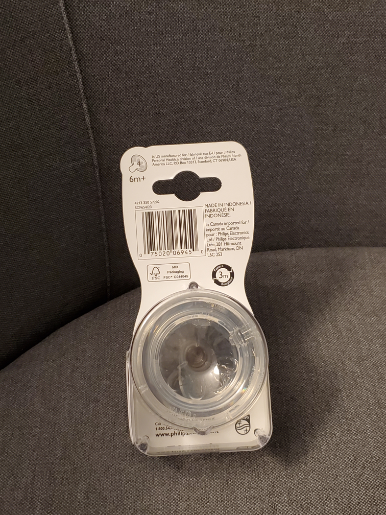 Philips Avent - 6M+ Natural Fast Flow Baby Bottle Nipple 2 piece image indicator(2)