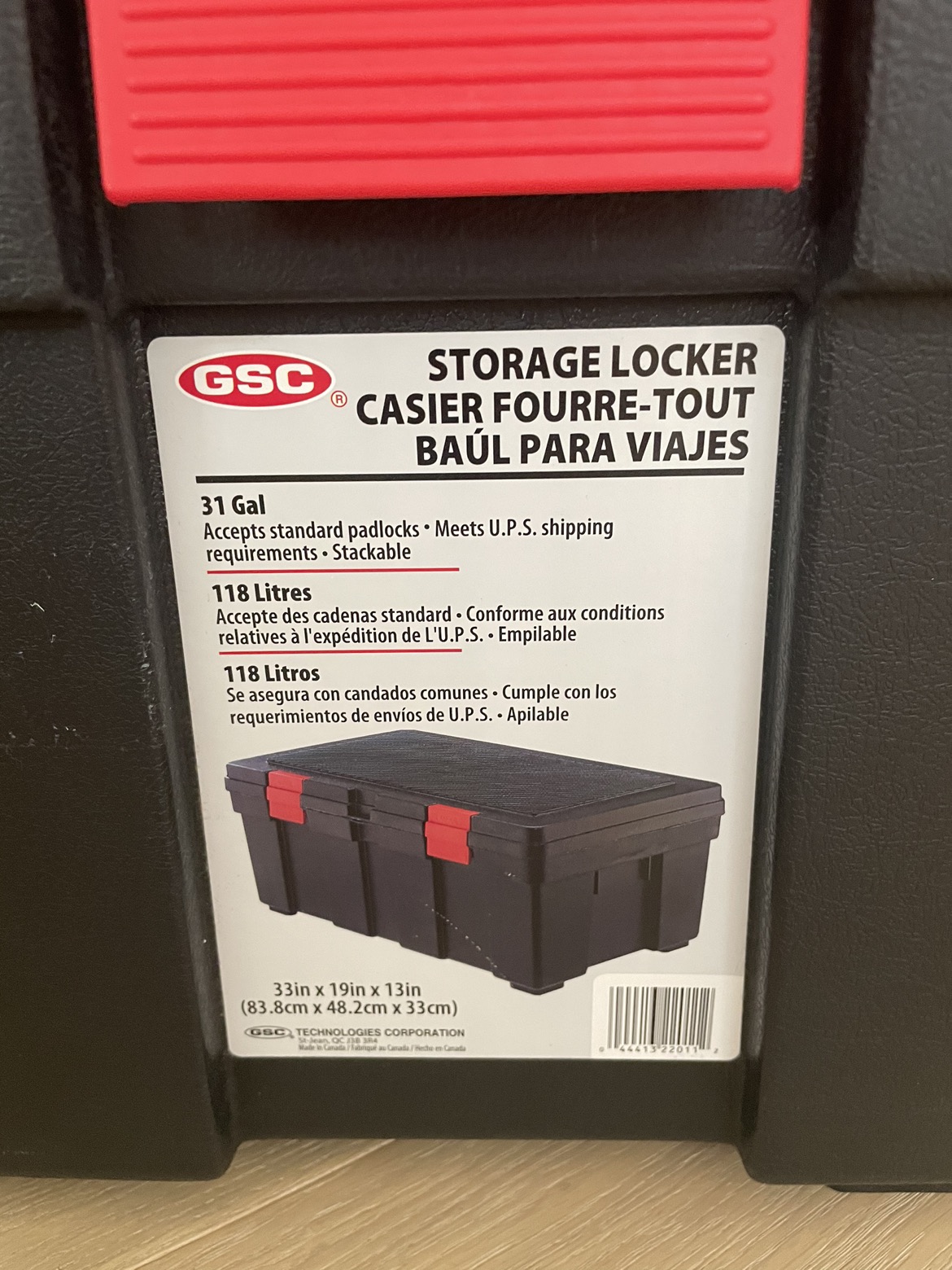 Storage box (118L), storage bin, organizer box - photo 3