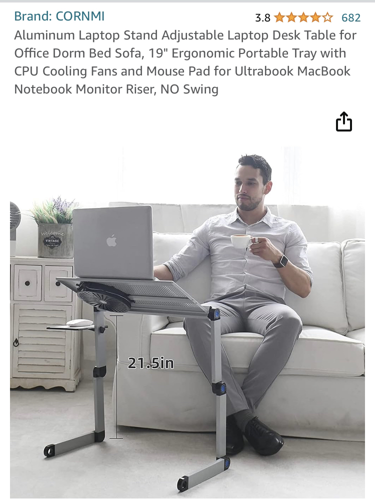 Laptop stand - adjustable positions and use cases image indicator(7)