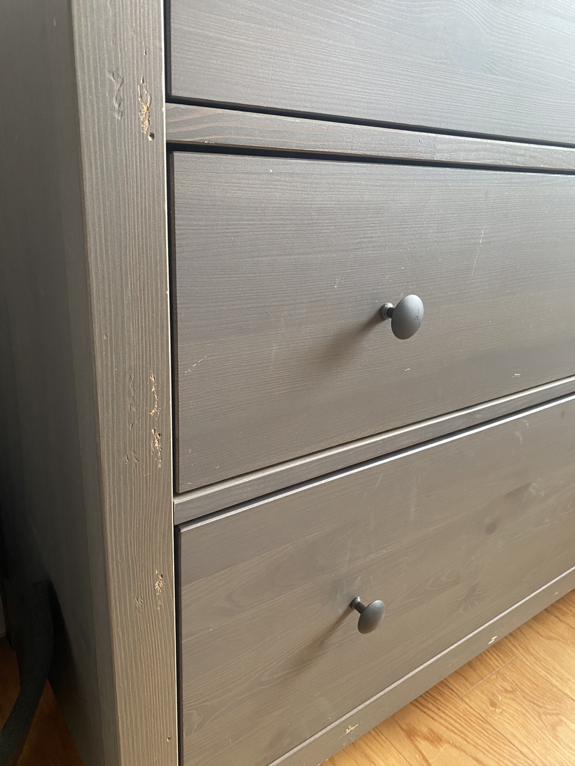 Ikea: HEMNES 3-drawer chest (dark gray) - photo 5