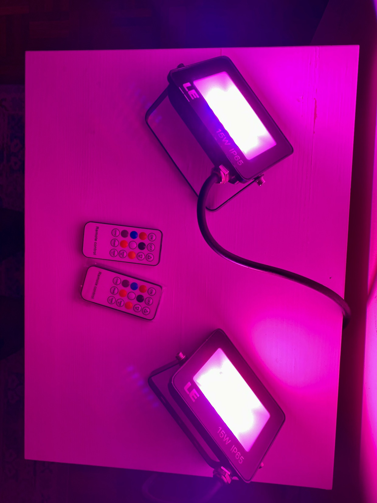 RGB LED Flood Light (waterproof + remote) - photo 5