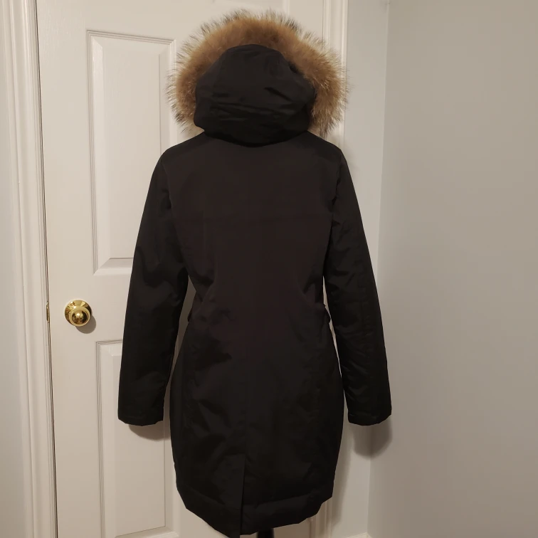 🧥 Italian 100% Real Down Feathers & Fur Women's Coat ⬇️ 55% off! image indicator(2)