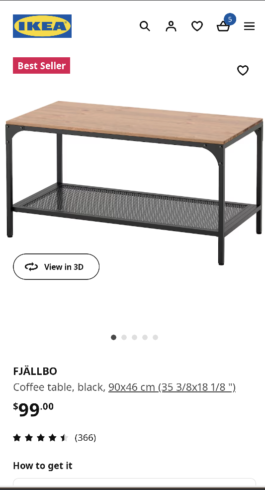 Ikea Coffee Table - photo 3