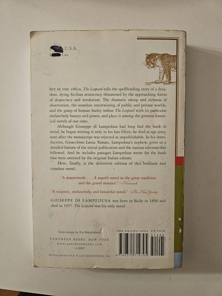 The Leopard by Guiseppe di Lampedusa - photo 2