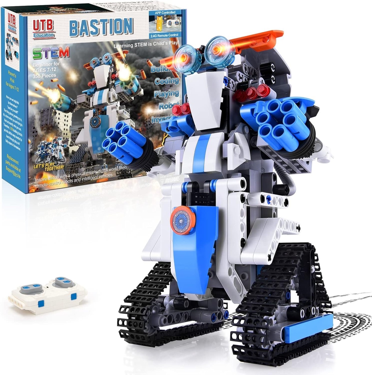 Robot building toys w/ remote control & APP programmable robots