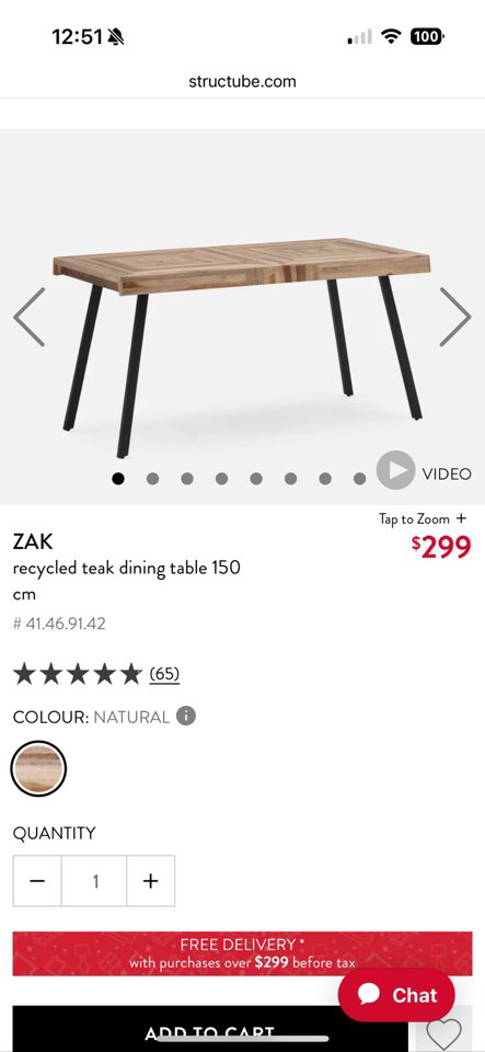 Zak dining table & Lou chairs