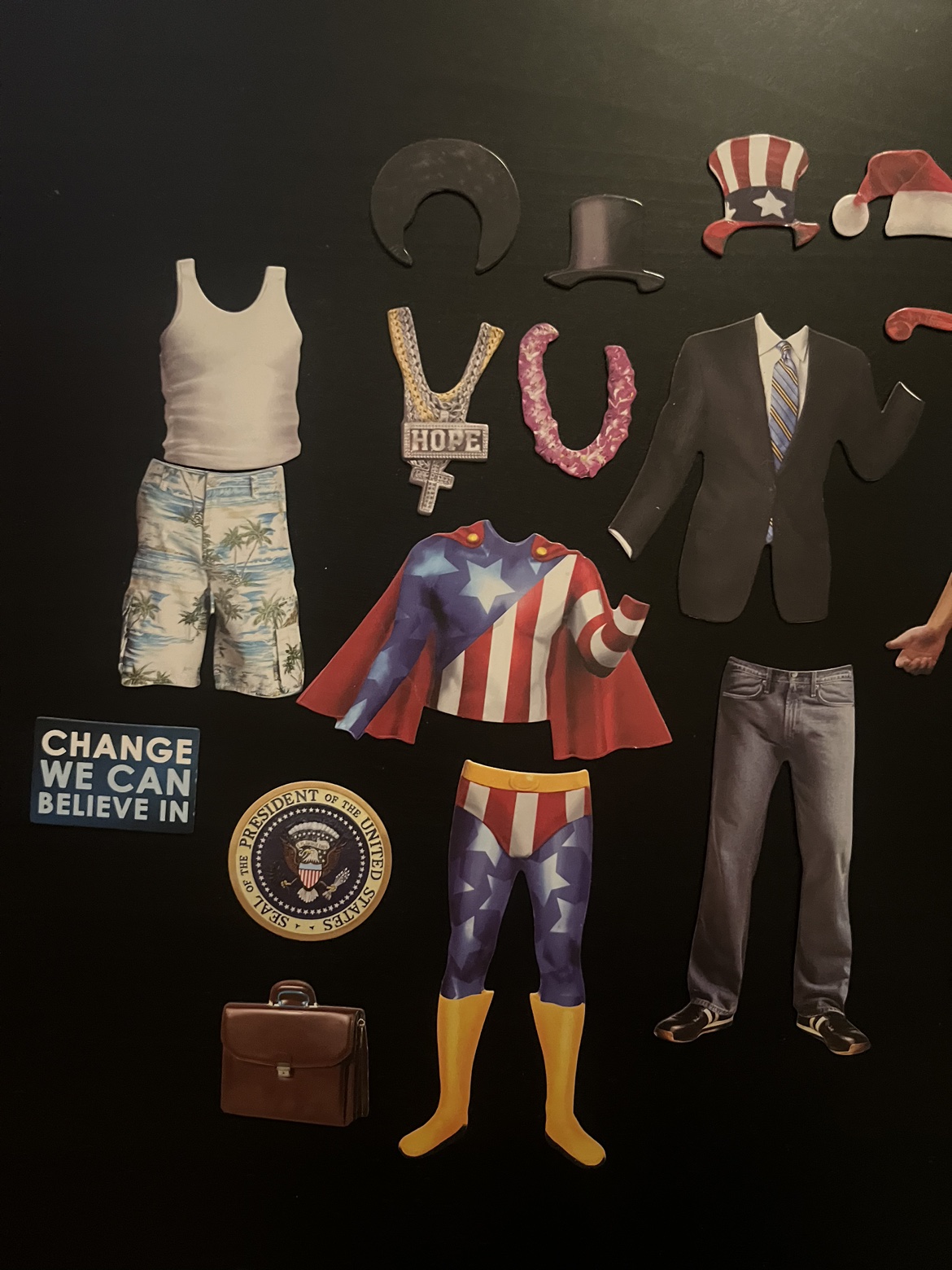 Barak and Michelle Obama Dress Up Magnets image indicator(2)