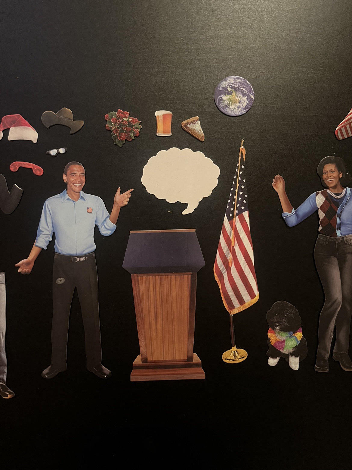 Barak and Michelle Obama Dress Up Magnets image indicator(3)