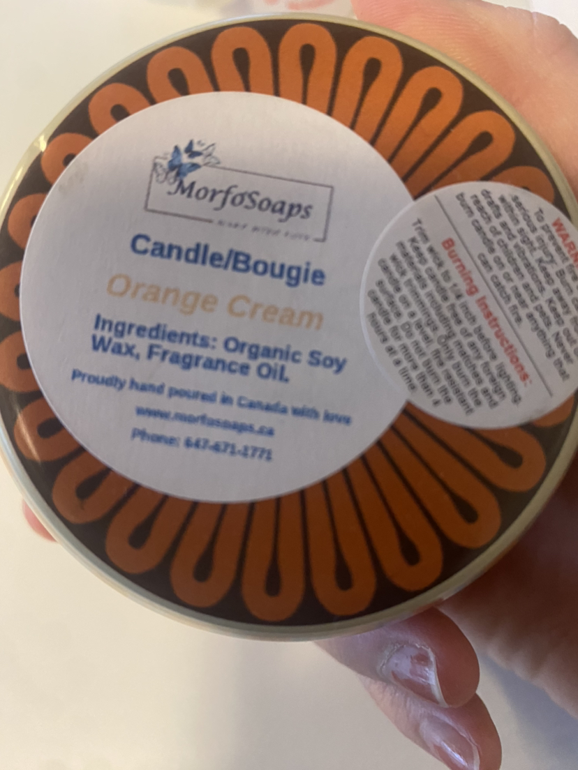 Cute christmas candle (sweet orange cream scent) image indicator(3)