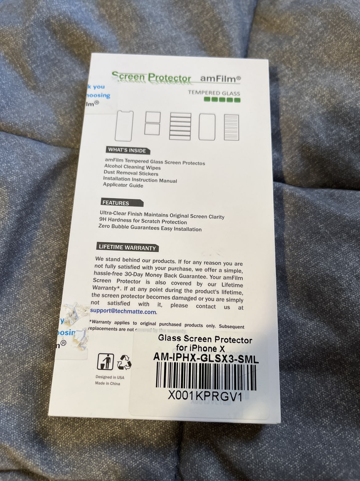 iPhone X screen protector glass - photo 2