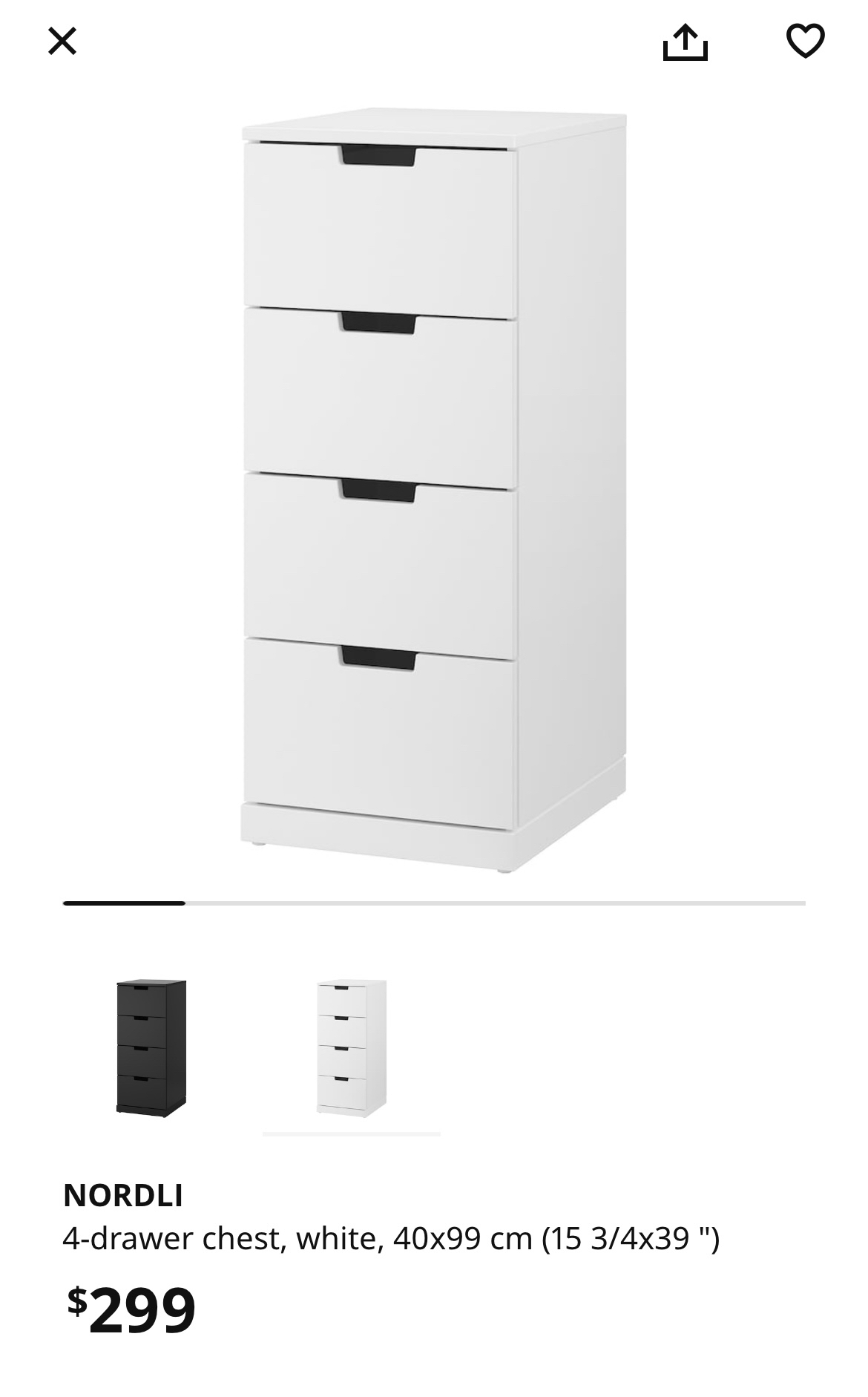 Ikea 4-drawer chest - photo 3