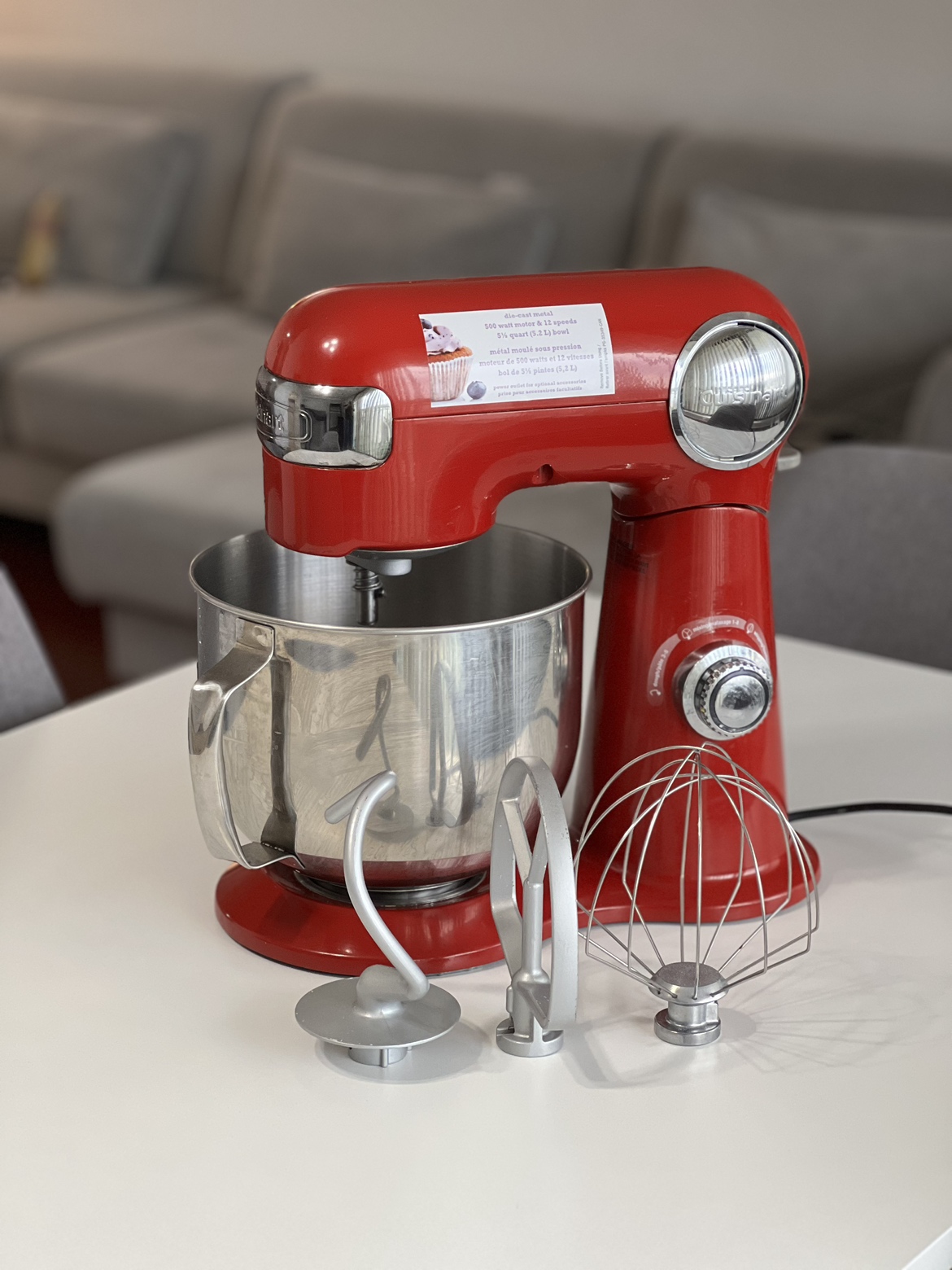 Cuisinart Die Cast 5.5 quart (5.2L) Mixer with attachments - photo 3