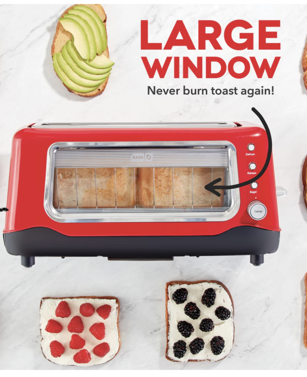 **Brand New** Clear view Toaster with 7 level of browning