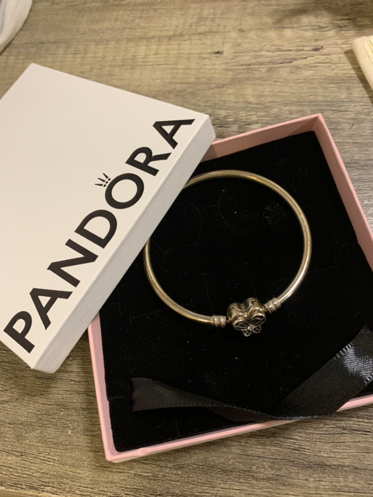 Pandora Moments Heart & Butterfly Bangle thumbnail