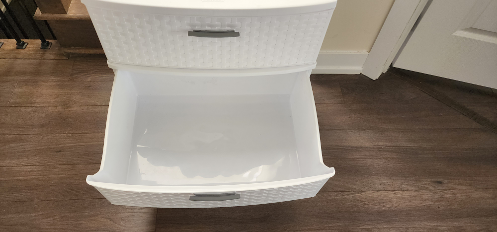 Sterilite 3 Drawer Wide White Weave Tower - photo 3