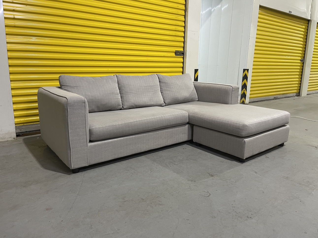 FREE DELIVERY | Modern Grey Reversible Sectional - photo 5