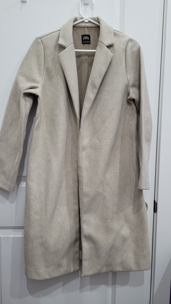 Zara Beige Coat thumbnail