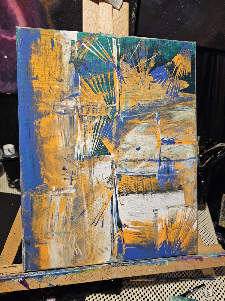 Abstract acrylic painting thumbnail