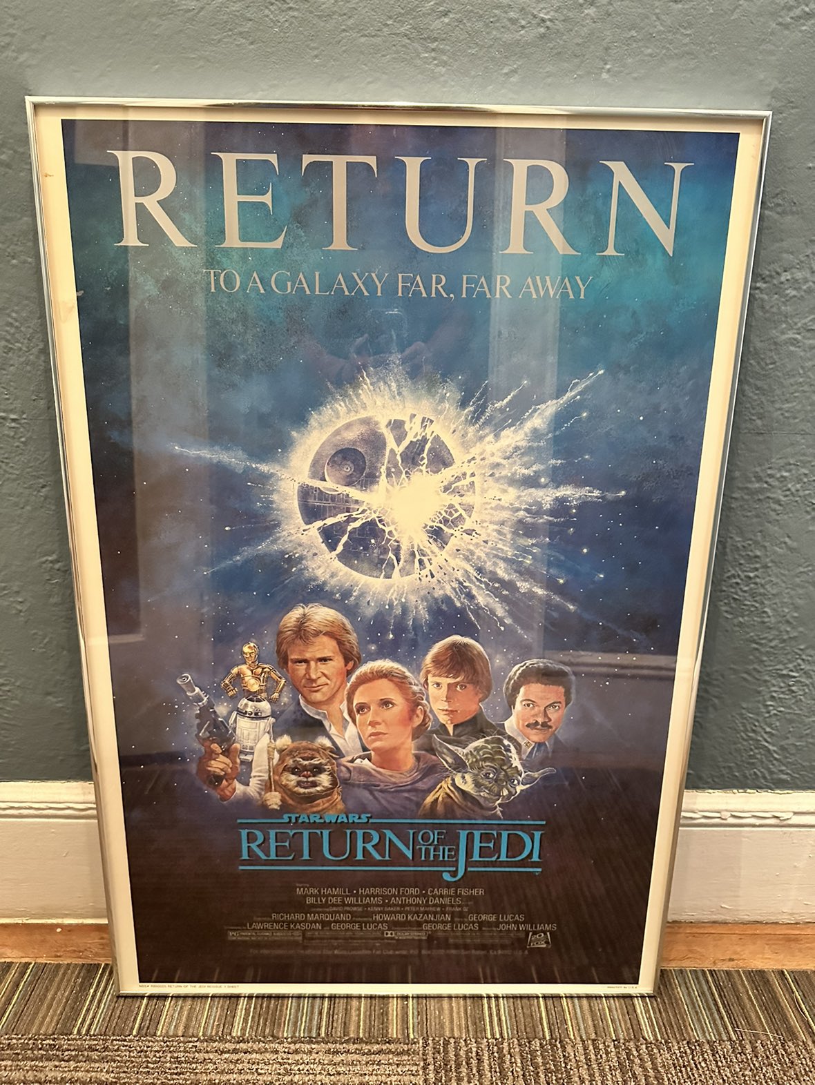 Free! Original Movie Posters, 27”x40” Framed (2)