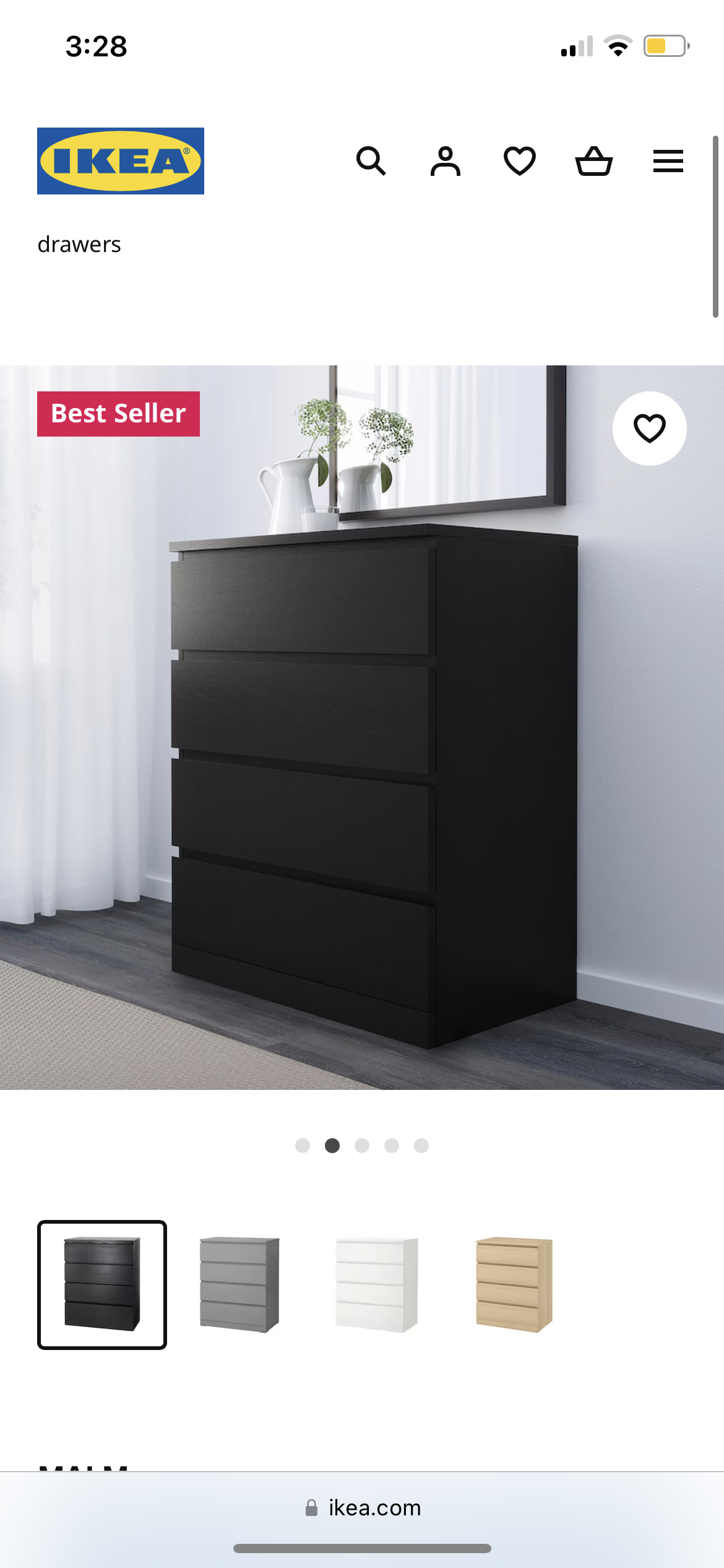 IKEA MALM Dresser 4 drawer - photo 5