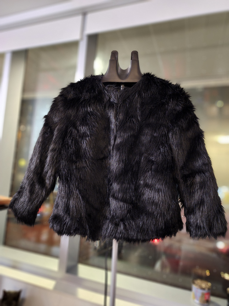 stradivarius Faux Fur Short Coat