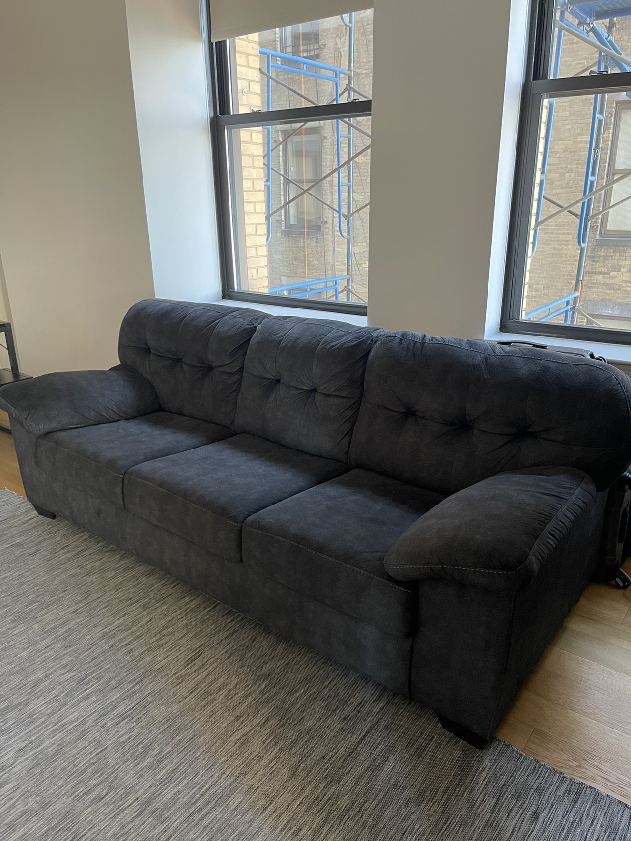 Ashley Couch Dark blue - make offer need gone asap