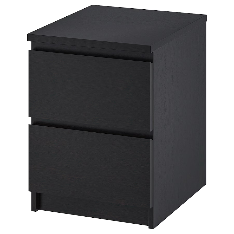 Ikea Malm 2 Drawer Nightstand