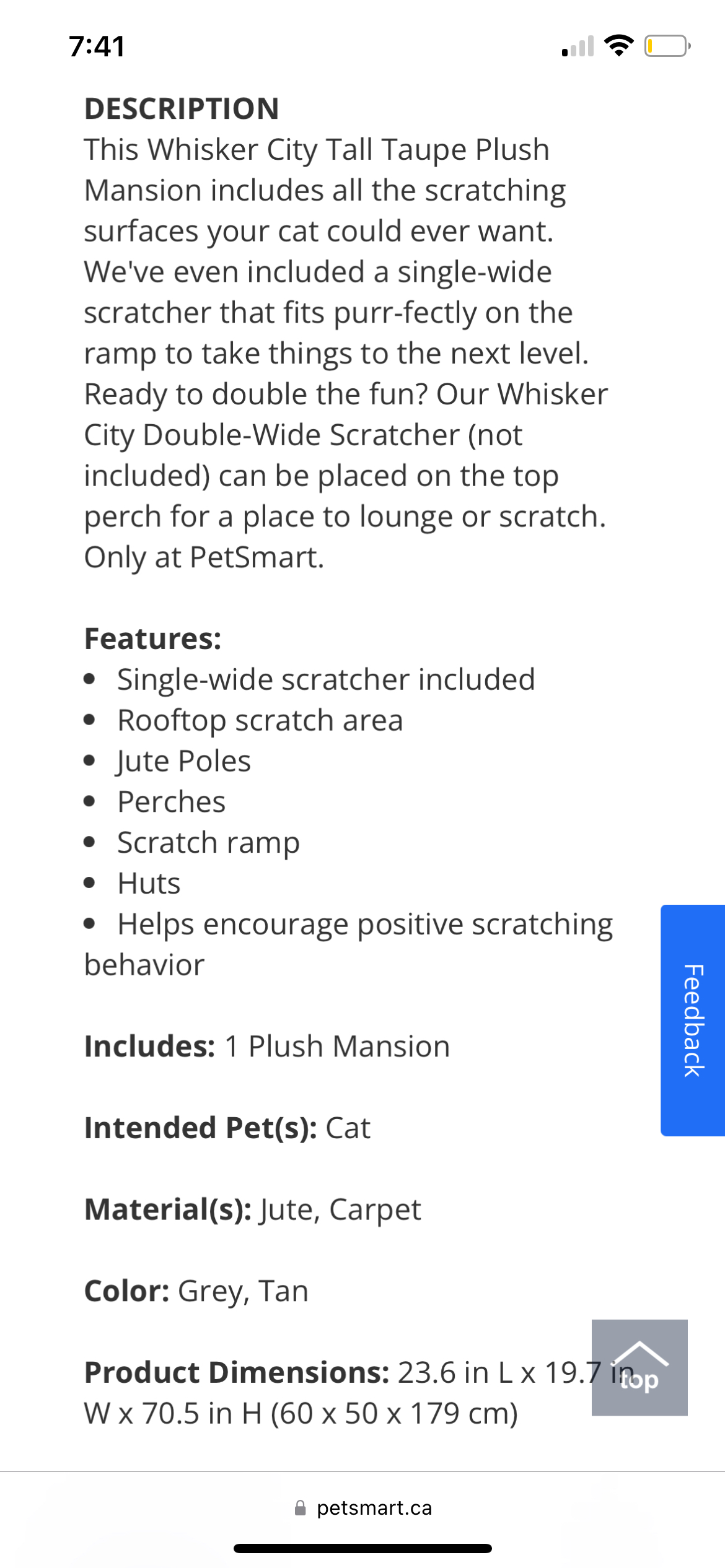 Whisker City 70-in Cat Tower - photo 5