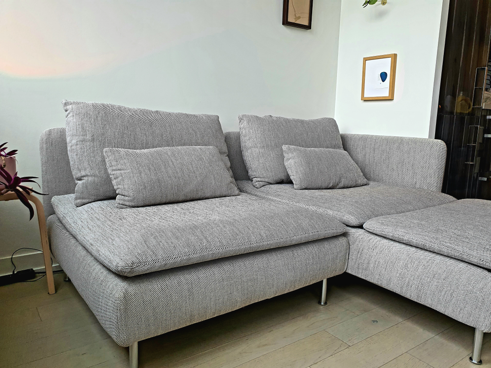 For Sale: Ikea SÖDERHAMN 2-Seater Sofa with Open End (Mid Grey) thumbnail