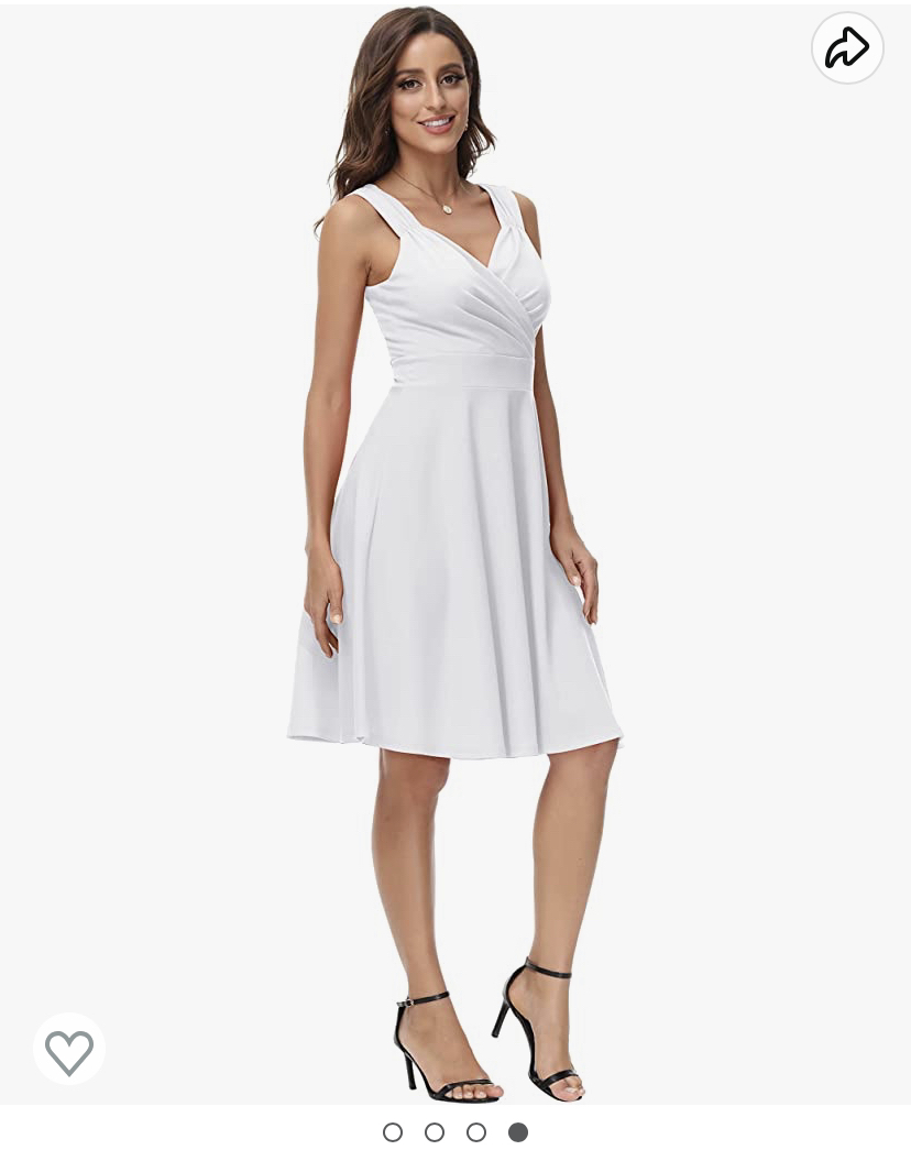 Cute White Dress sz 14-16 thumbnail