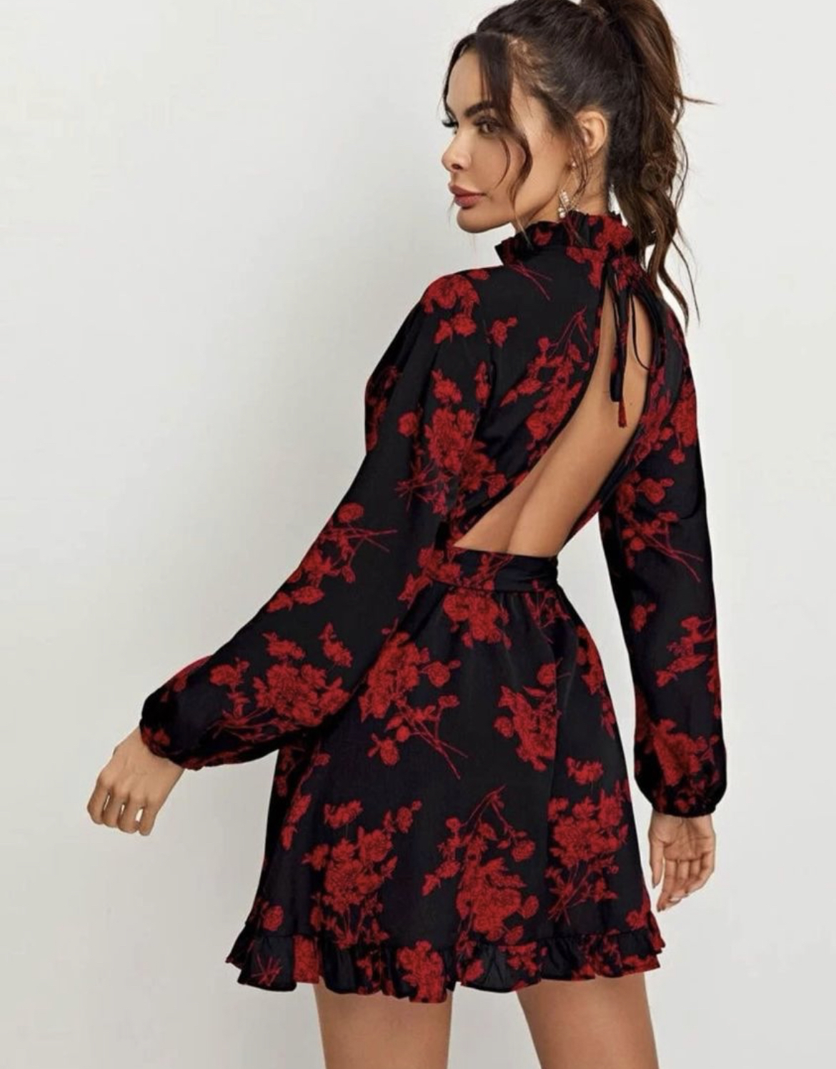 Black and Red Dress