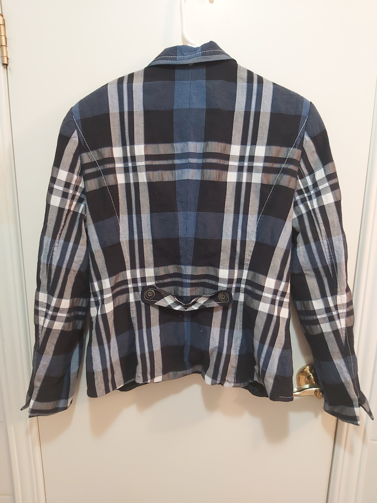 GERRY WEBER plaid blazer jacket, size 10 image indicator(4)