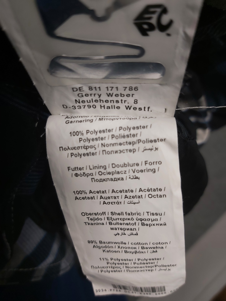 GERRY WEBER plaid blazer jacket, size 10 image indicator(6)