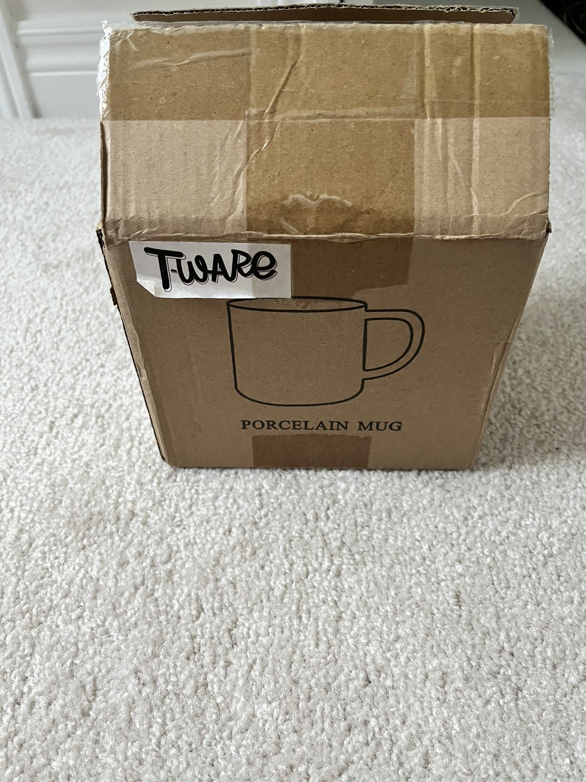 Brand New Tware Beige Porcelain Mugs x 2 image indicator(10)