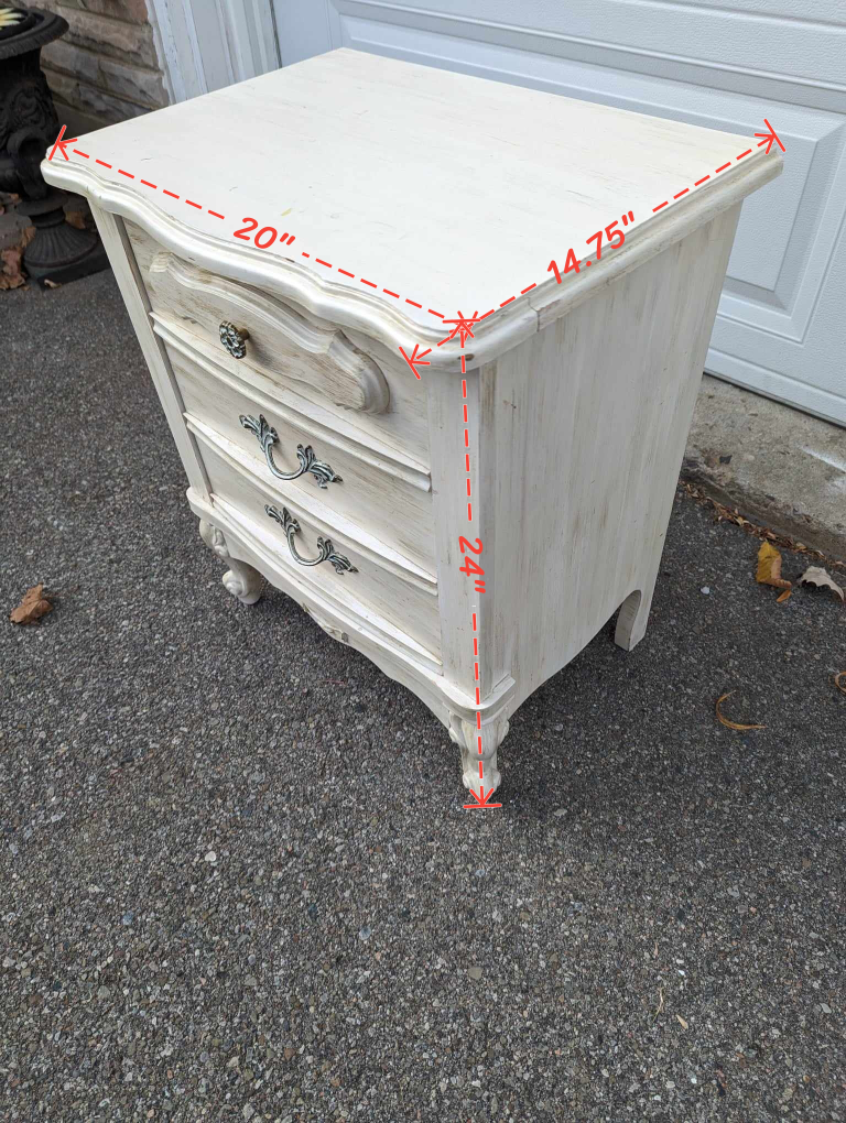 wooden single nightstand