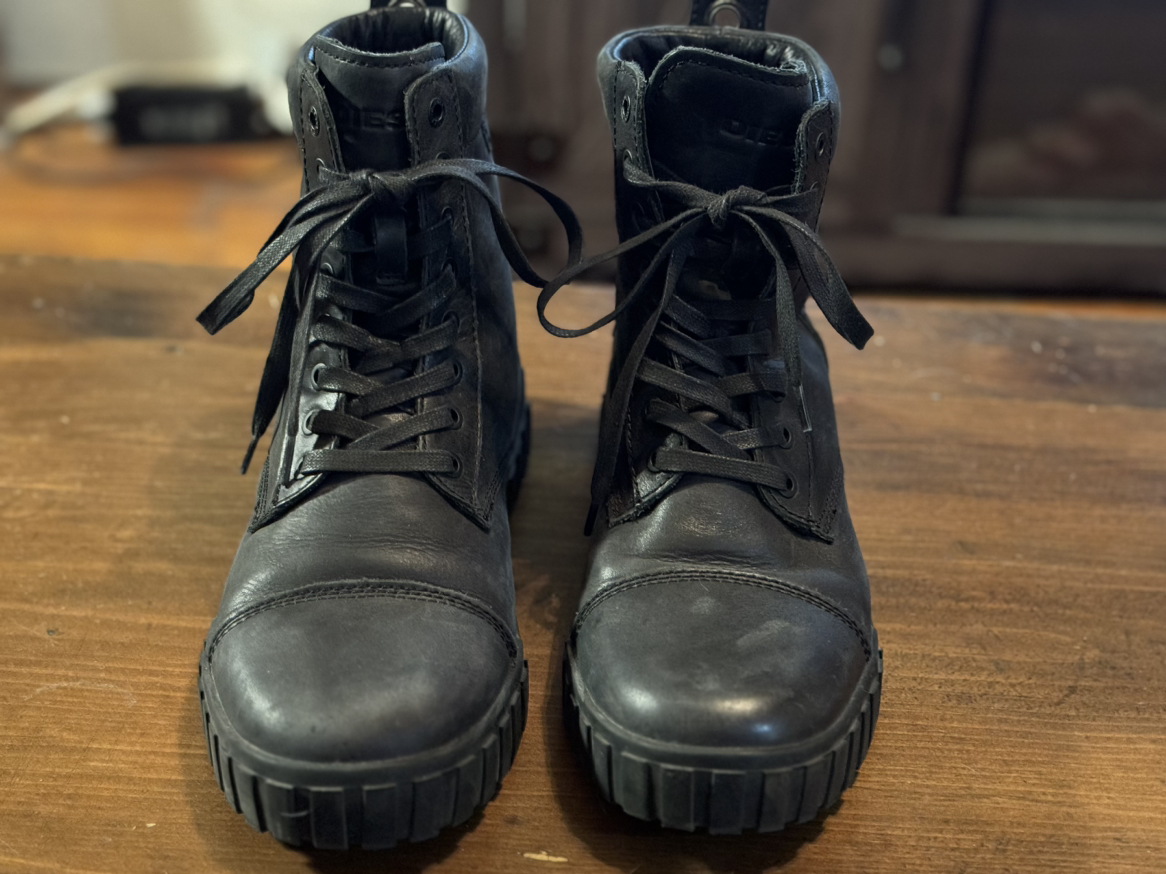 Men’s Diesel H-Rua Black Leather Boots Size 9.5 thumbnail