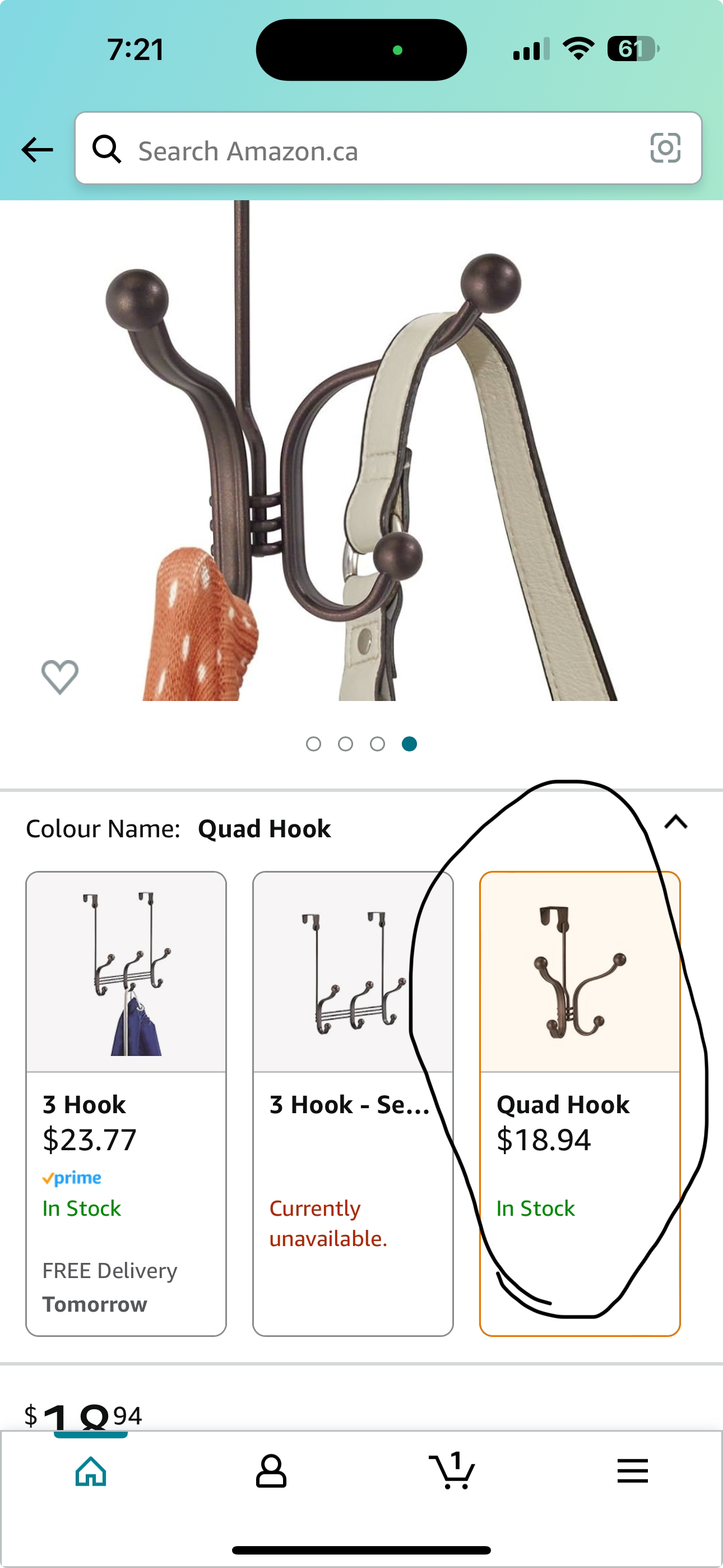 Quad hook ❄️ - photo 3