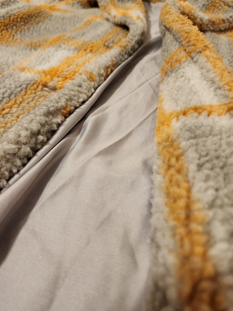 plaid teddy trench coat image indicator(9)