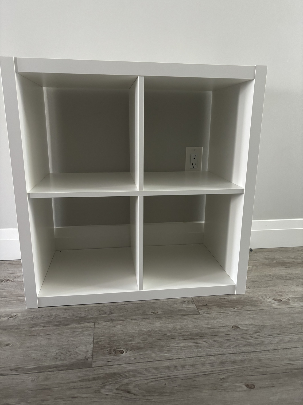 IKEA white kallax shelving unit