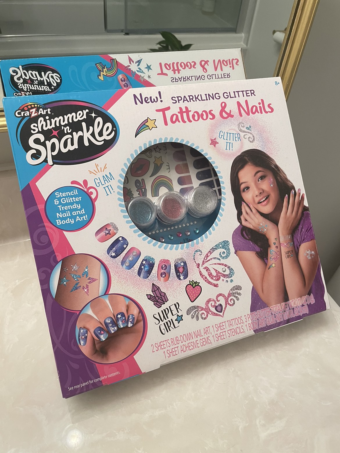 Nails and tattoo toy