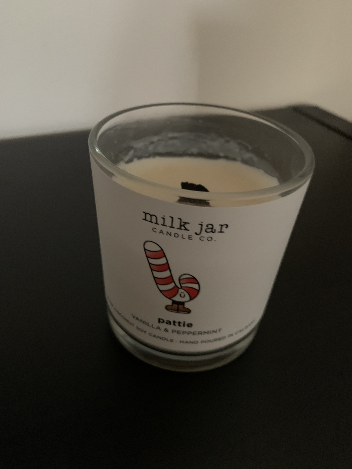 #freecycle milk Jar Candle